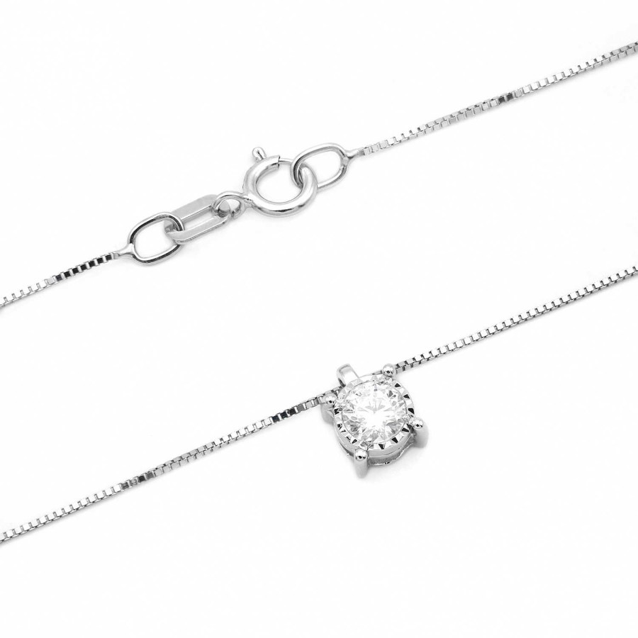 Collane La Gioielleria | Collier Punto Luce Con Diamante