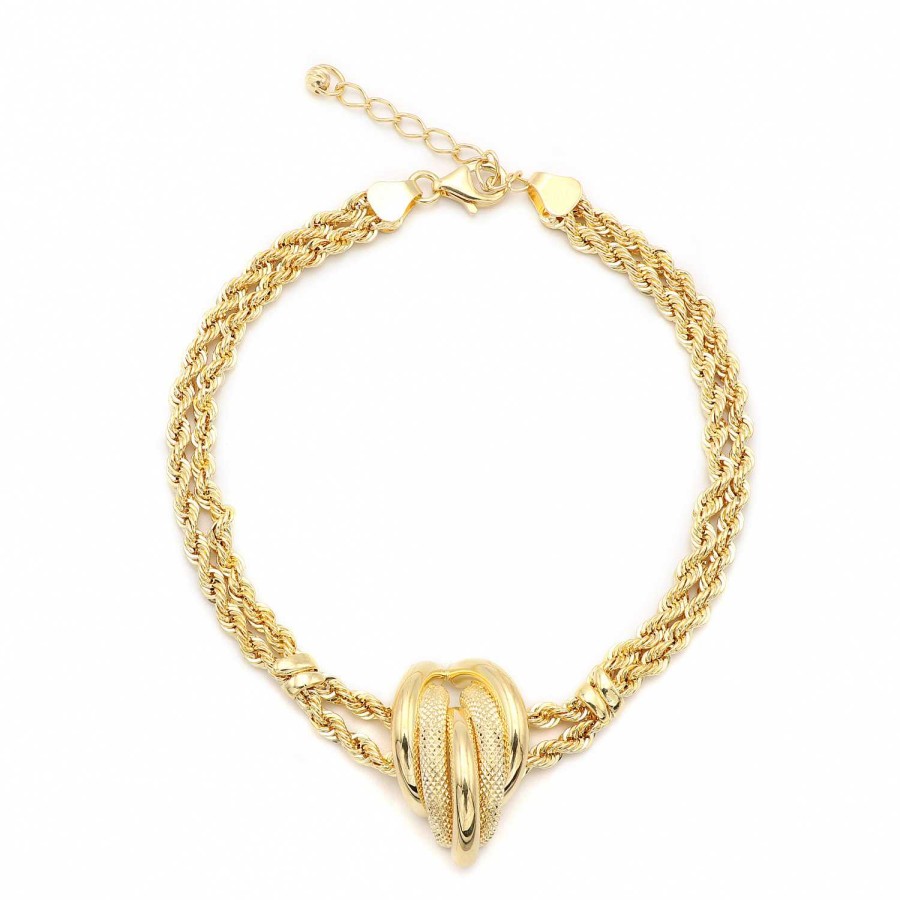 Bracciali UNOAERRE | Bracciale1Ar Oro 750 Centrale Classico