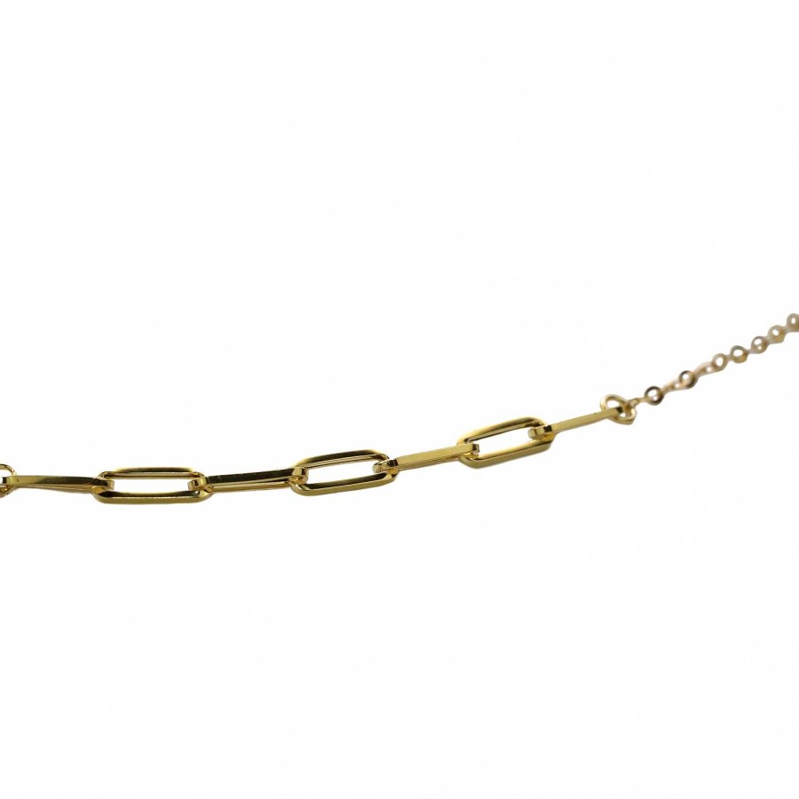 Collane Top Star | Collier In Oro 750 Con Centrale Maglia Quadra