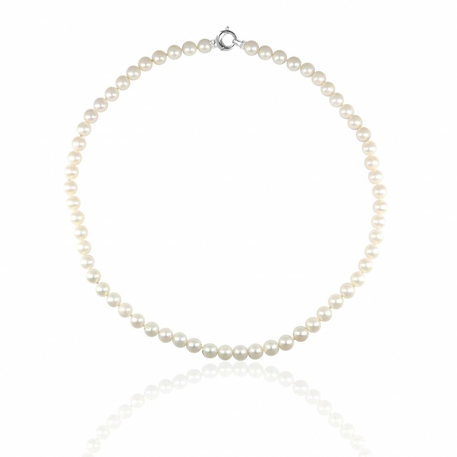 Collane La Gioielleria | Collier Perle Con Chiusura In Argento 925