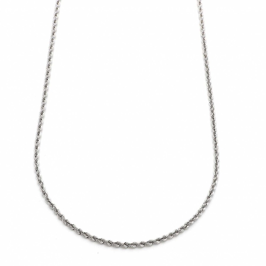 Collane Family Gold | Collana In Argento 925 A Corda Cm 60