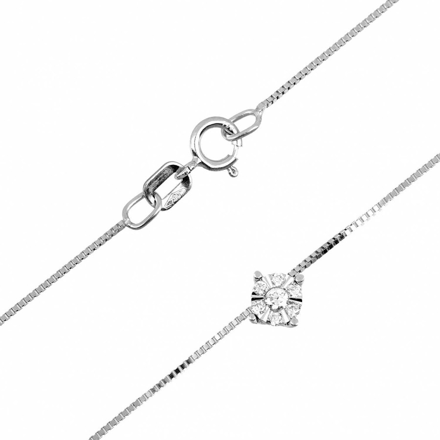 Collane Desirè Gioielli | Collier Punto Luce Con Diamanti