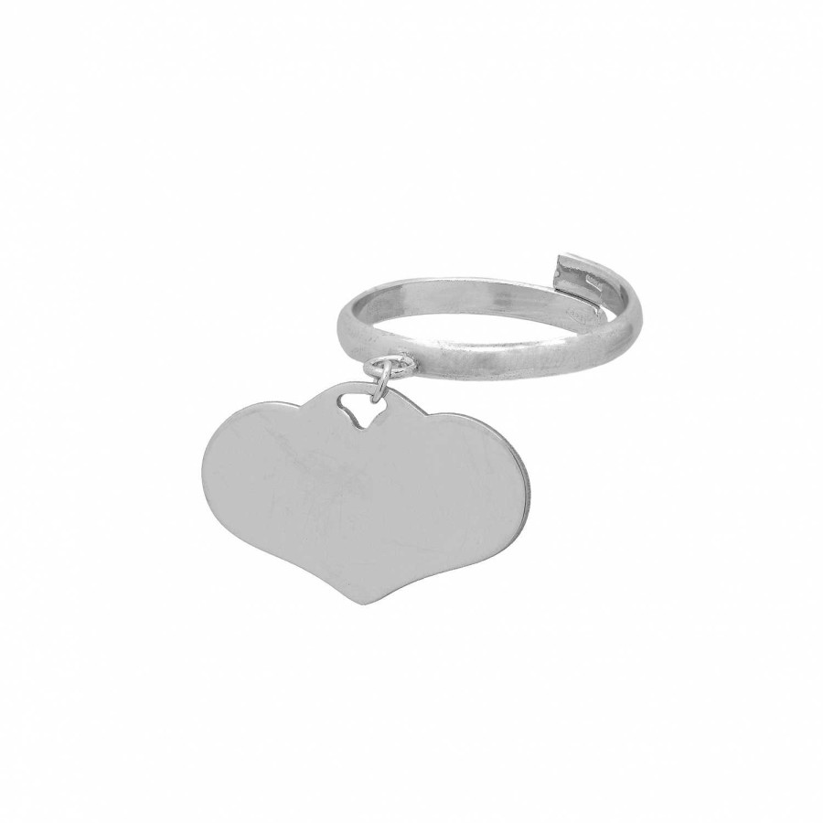 Anelli La Gioielleria | Anello In Argento 925 Con Charms Cuore