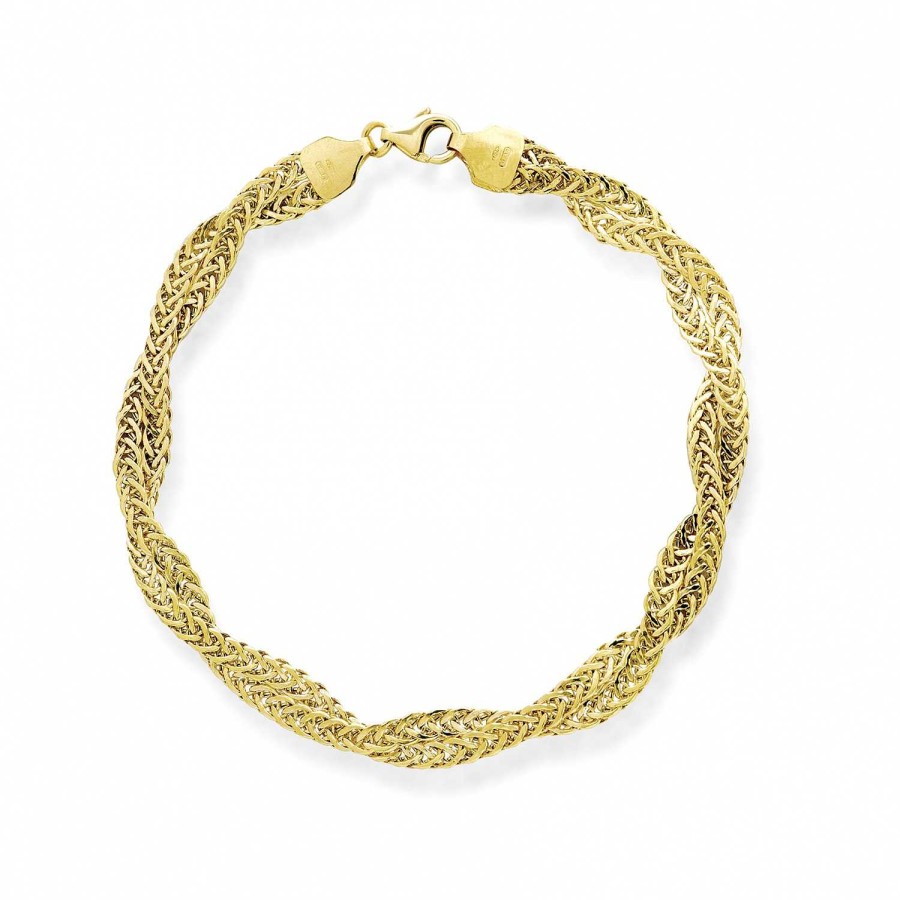 Bracciali UNOAERRE | Bracciale Unoaerre Intreccio In Oro 750