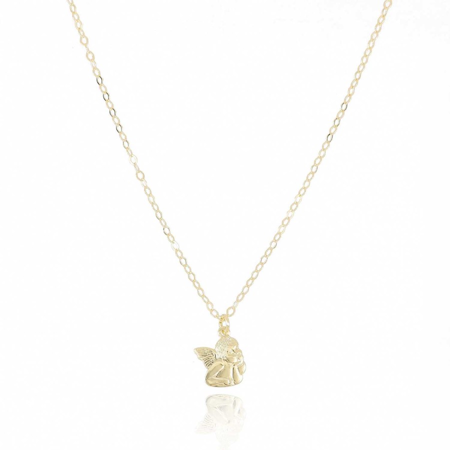 Collane La Gioielleria | Collier Con Angelo In Oro 750