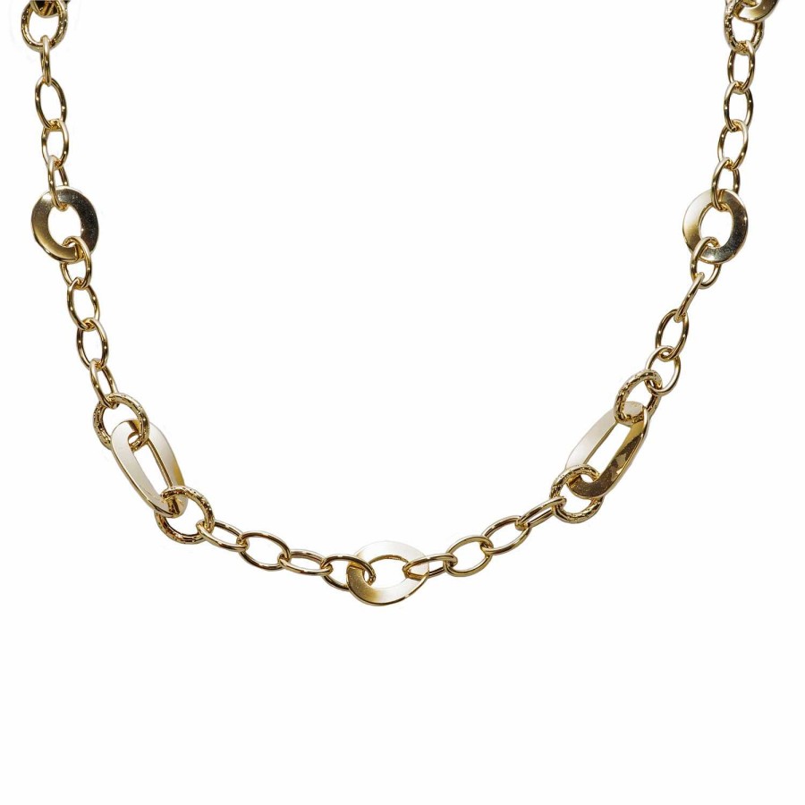 Collane La Gioielleria | Collier In Oro 750 Con Maglie Ovali