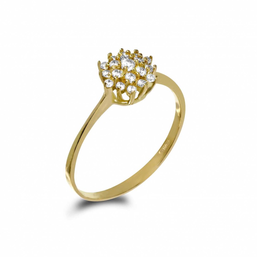 Anelli Rinaldi | Anello A Fiore In Oro 750