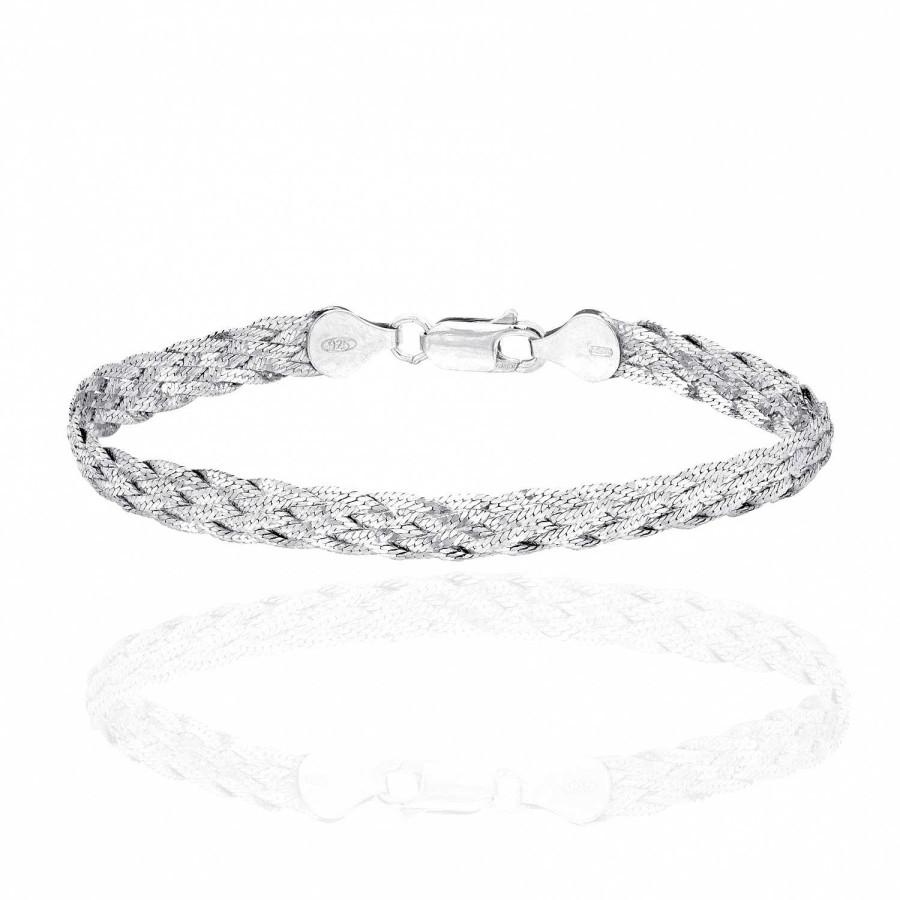 Bracciali Daveri Vicenza | Bracciale Intrecciato In Argento 925