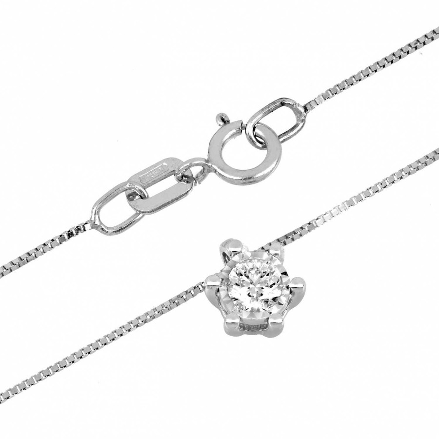 Collane La Gioielleria | Collier Punto Luce Con Diamante