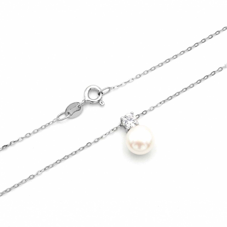 Collane Daveri Vicenza | Collier In Argento 925 Con Perla