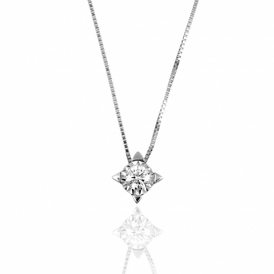 Collane La Gioielleria | Collier Punto Luce Con Diamante