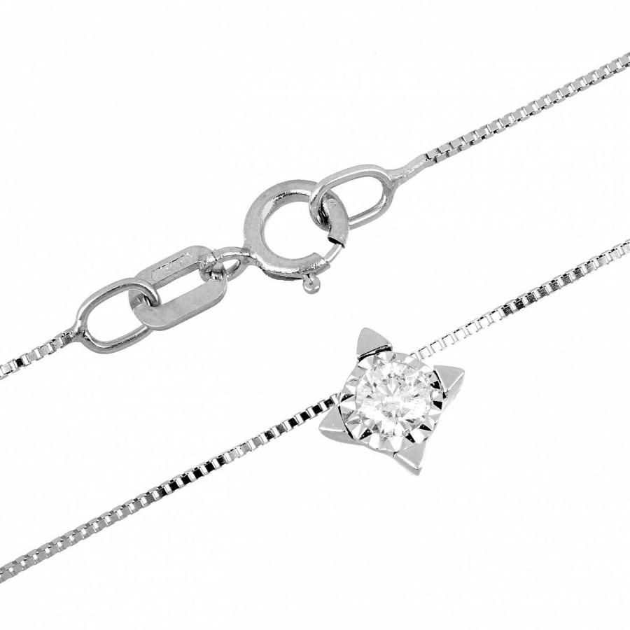 Collane La Gioielleria | Collier Punto Luce Con Diamante