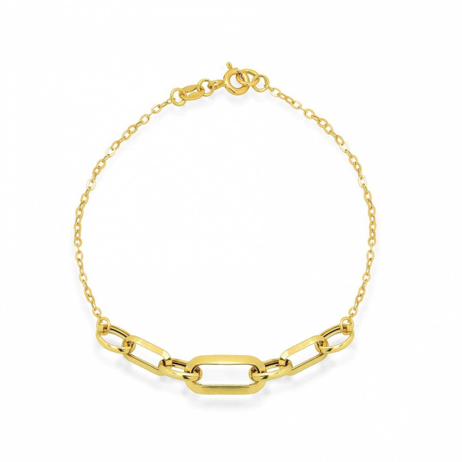 Bracciali Top Star | Bracciale In Oro 750 Maglie Quadre