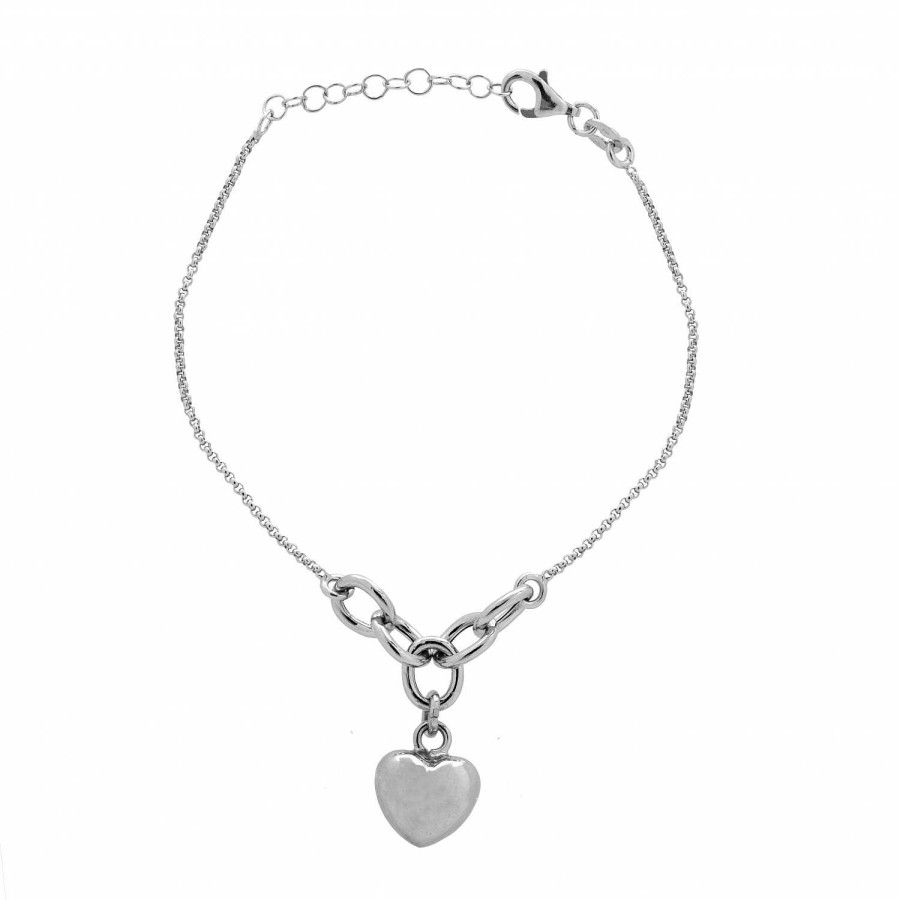 Bracciali Together Jewels | Bracciale In Argento 925 Con Cuore Pendente